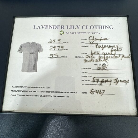 Champion Performax Polo Shirt Men's XL Black Gray EUC - Picture 12 of 12